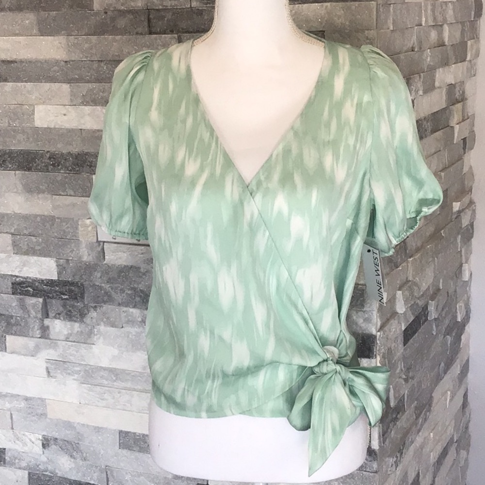 NWT Nine West x Kohl’s Mint Blouse Size S